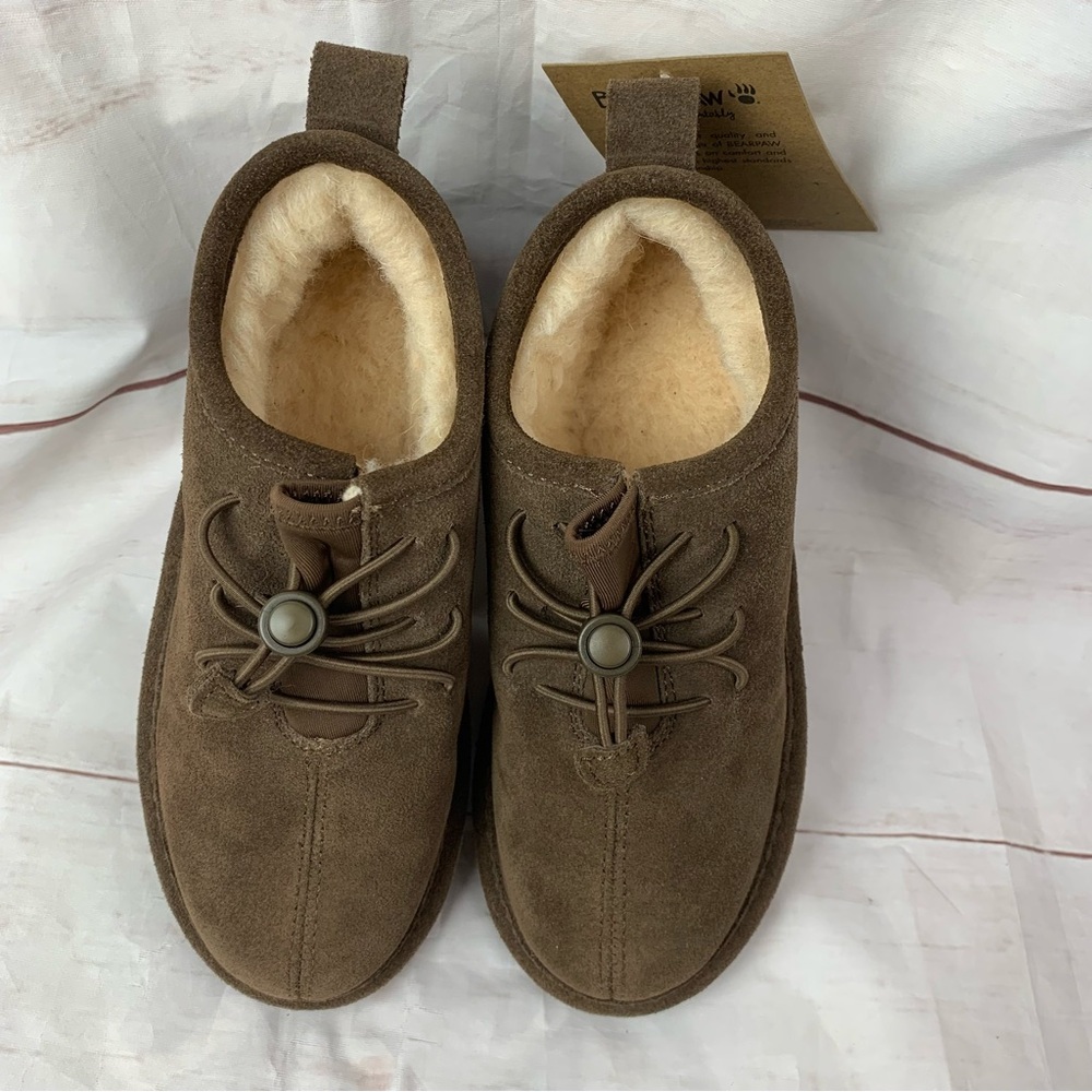 BEARPAW Phoenix Youth US1 Winter Boots wool kids boys shoes Shearling mocassins - Picture 3 of 16